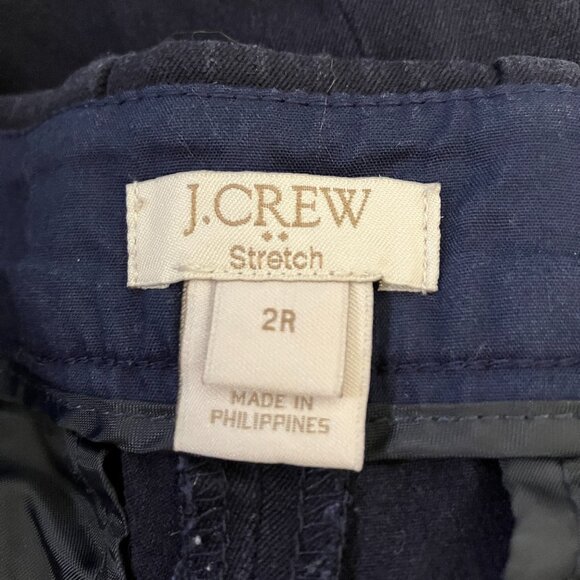 J Crew Womens Lexie Pants Skinny Leg Stretch Size 2 Dark Blue Dress Casual - Picture 6 of 7